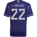 Seconda Maglia Argentina Mondiali 2022 Lautaro Martínez 22